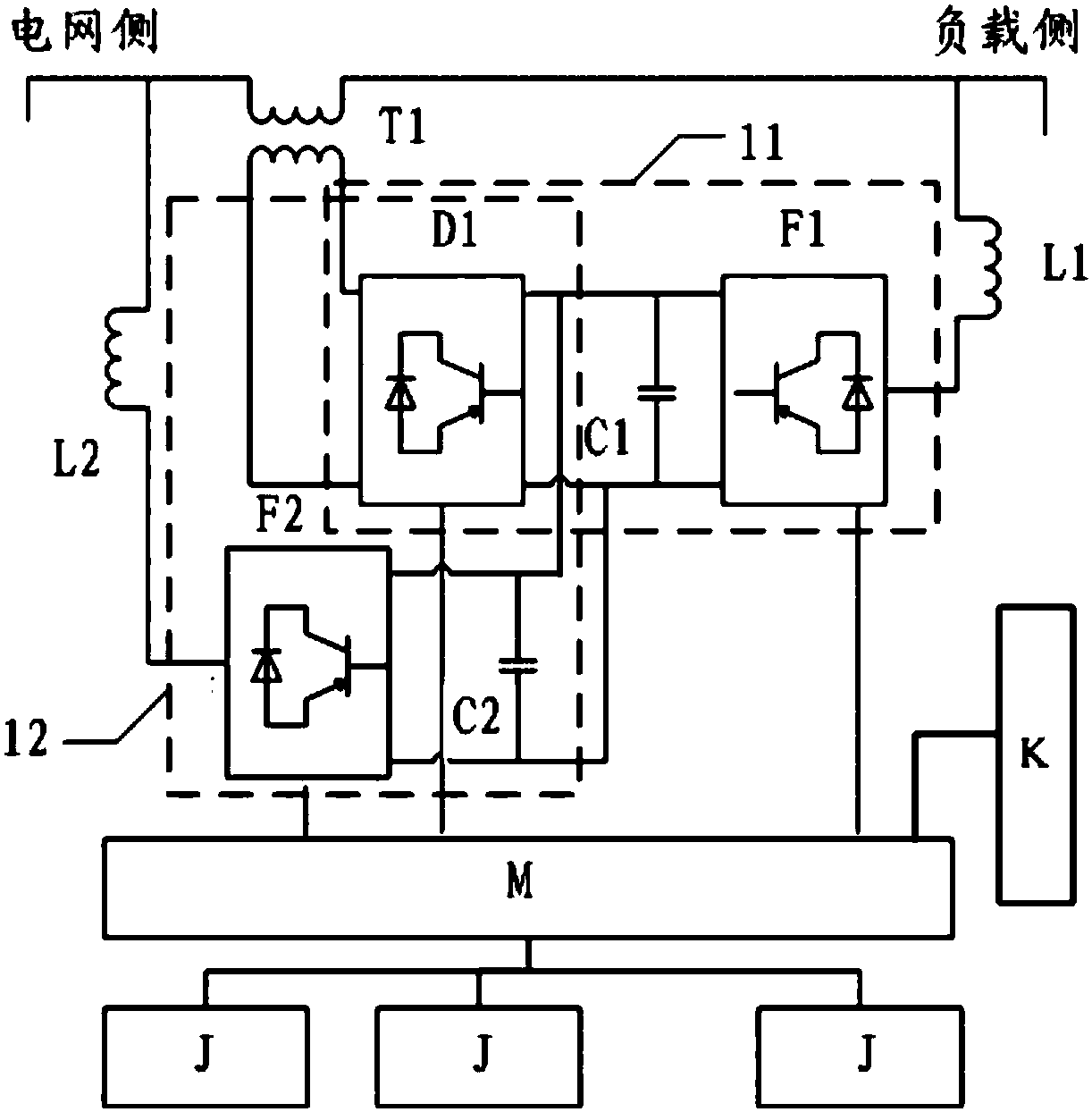 Power quality intelligent comprehensive optimization device with field temperature alarming function