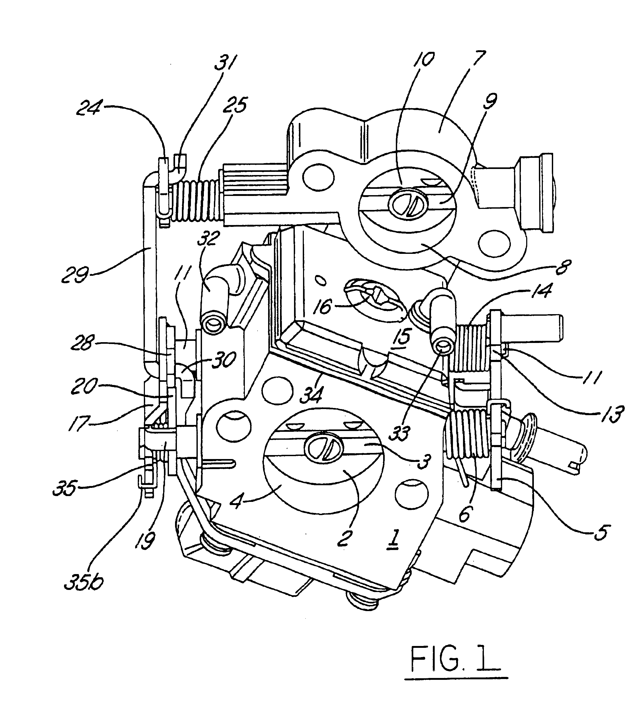 Stratified scavenging carburetor