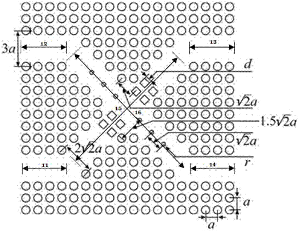 An x-shaped cross-polarized optical bridge based on a completely bandgap photonic crystal waveguide