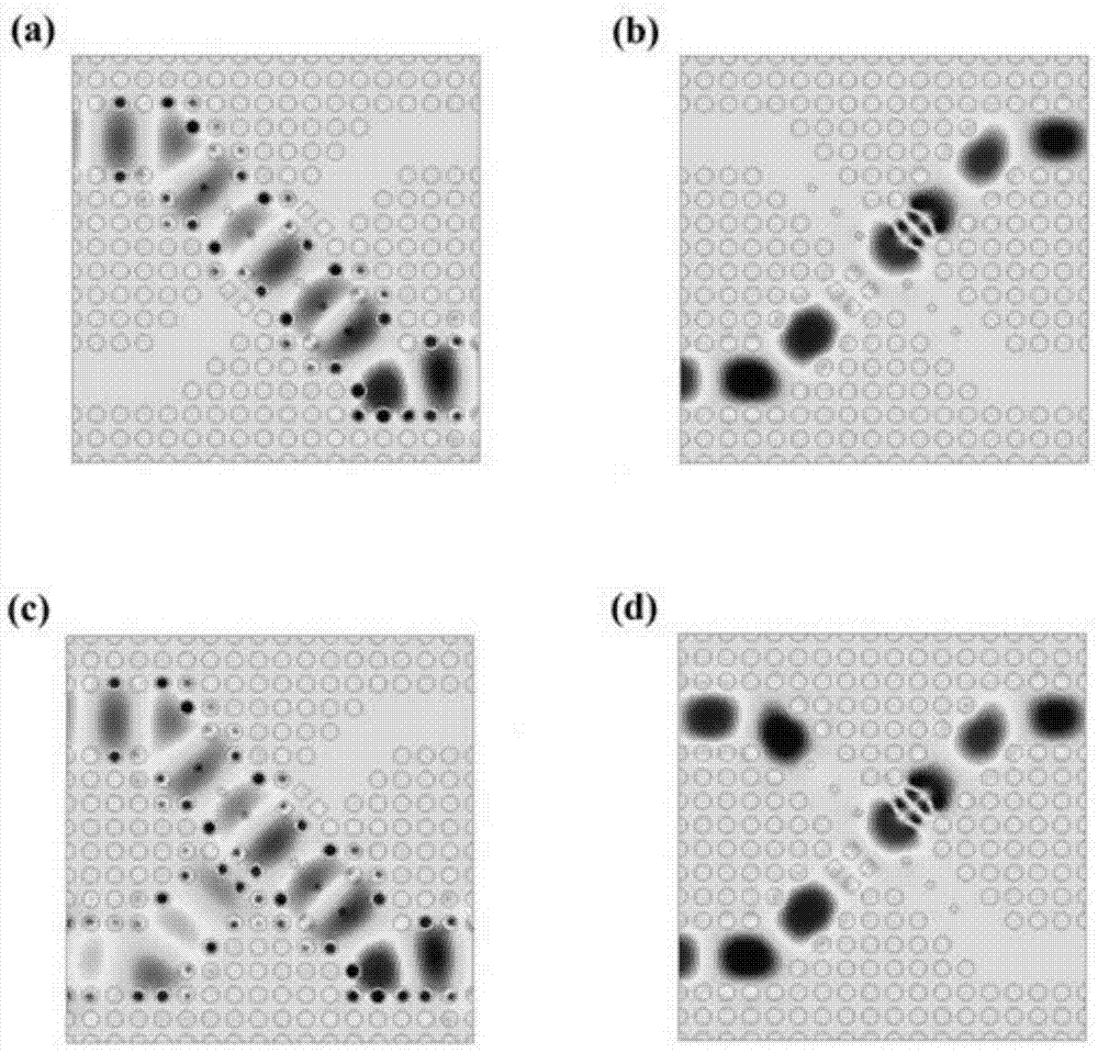 An x-shaped cross-polarized optical bridge based on a completely bandgap photonic crystal waveguide