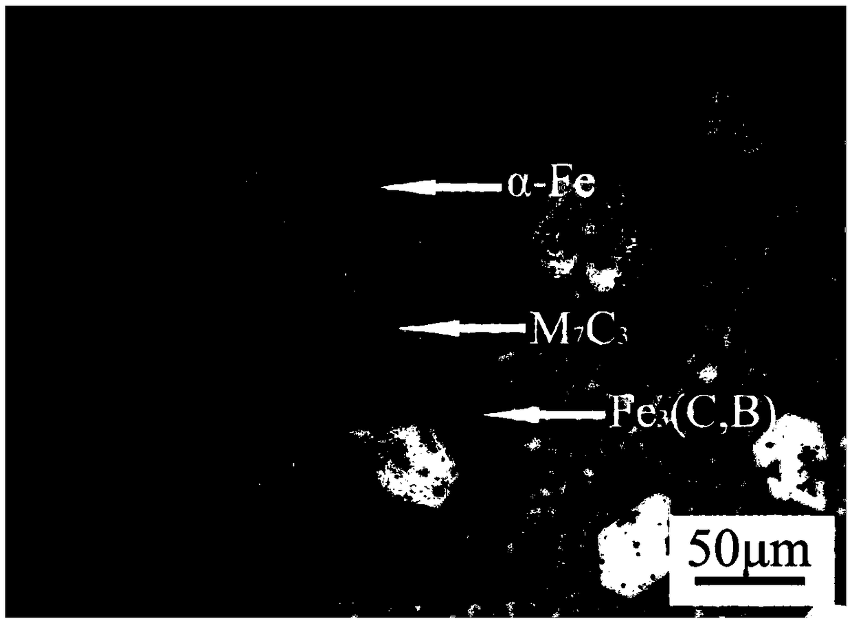 Self-protecting open-arc surfacing method for high-chromium alloy with multi-layer composite powder particles