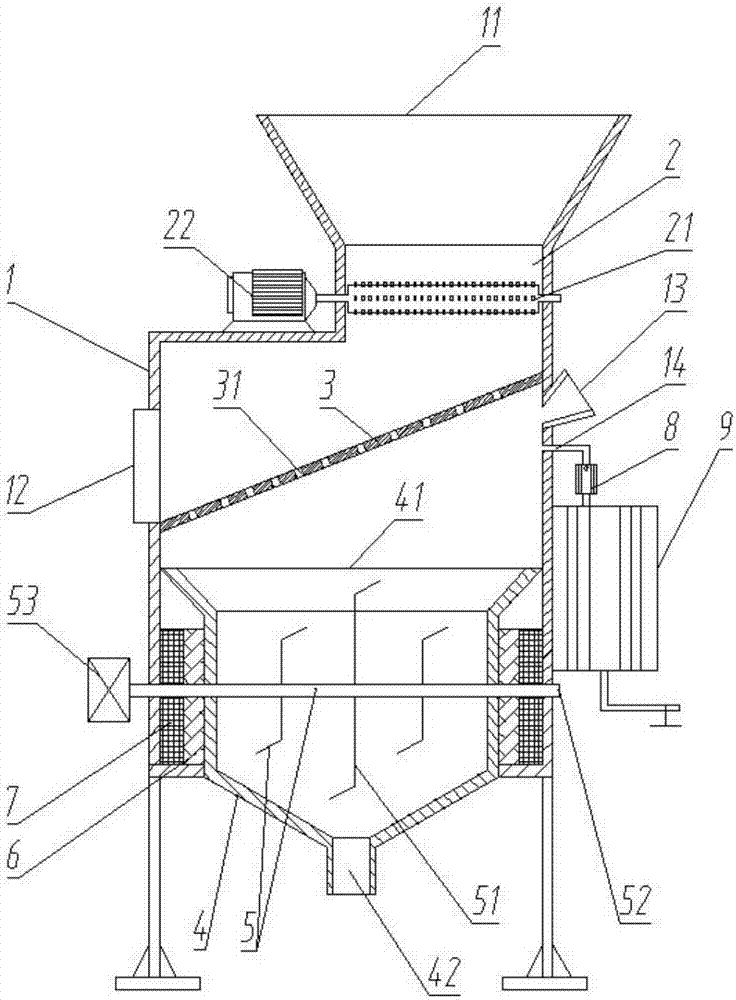 Biochemical treatment device of kitchen wastes