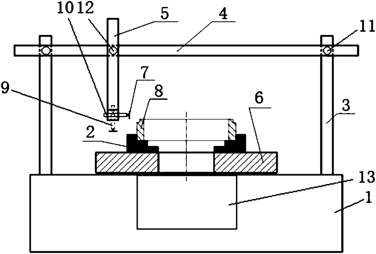 Automatic cleaning device for titanium alloy material welded joint and working method