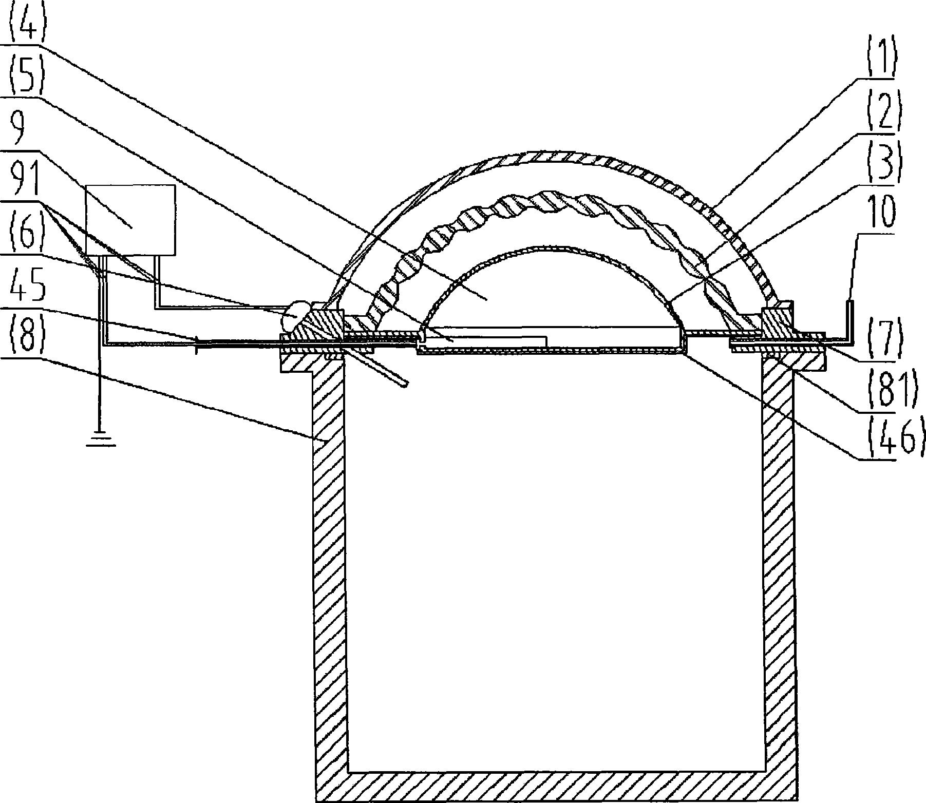 Explosion-proof solar methane tank