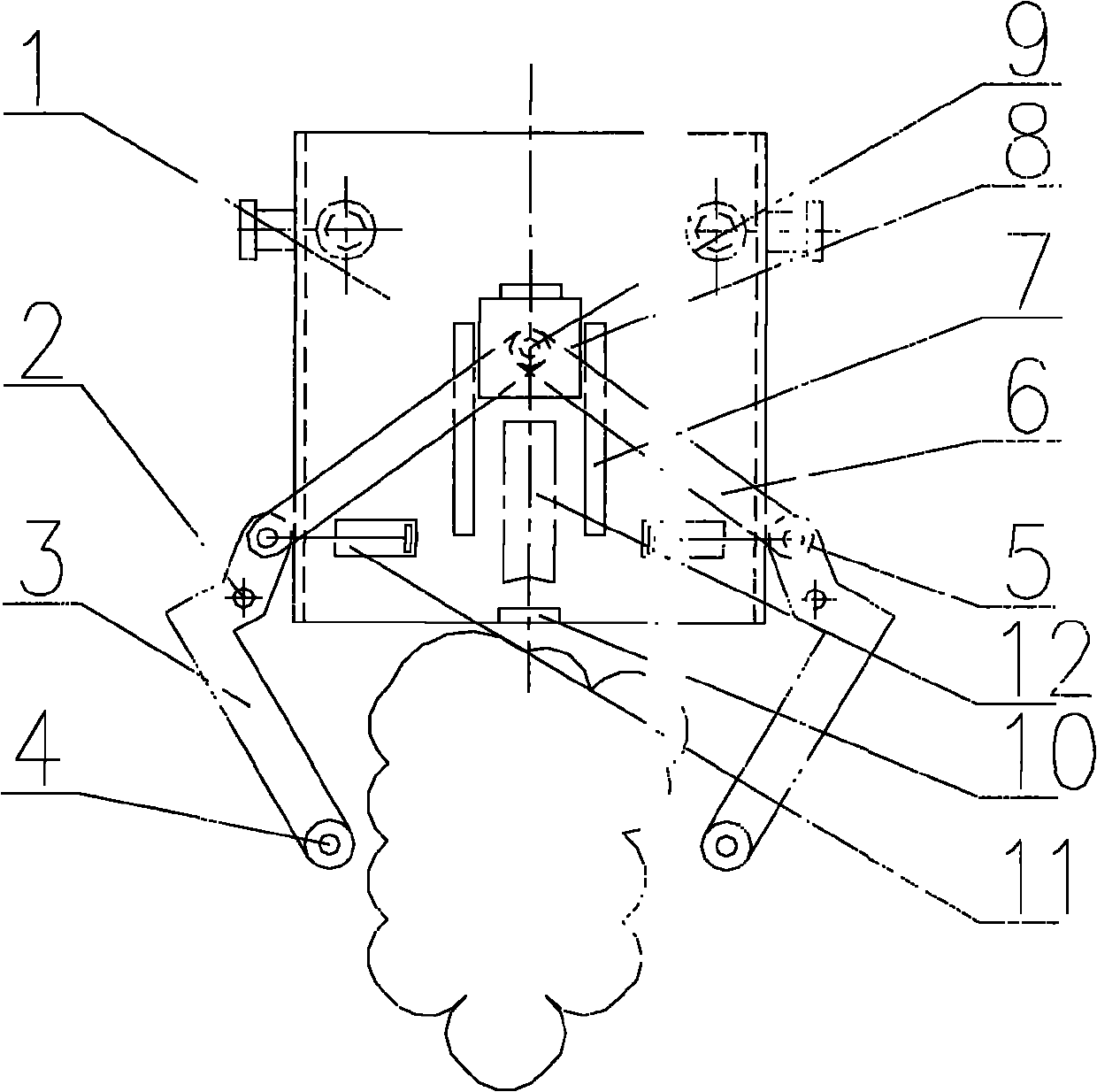 Self-locking bottom opening trough