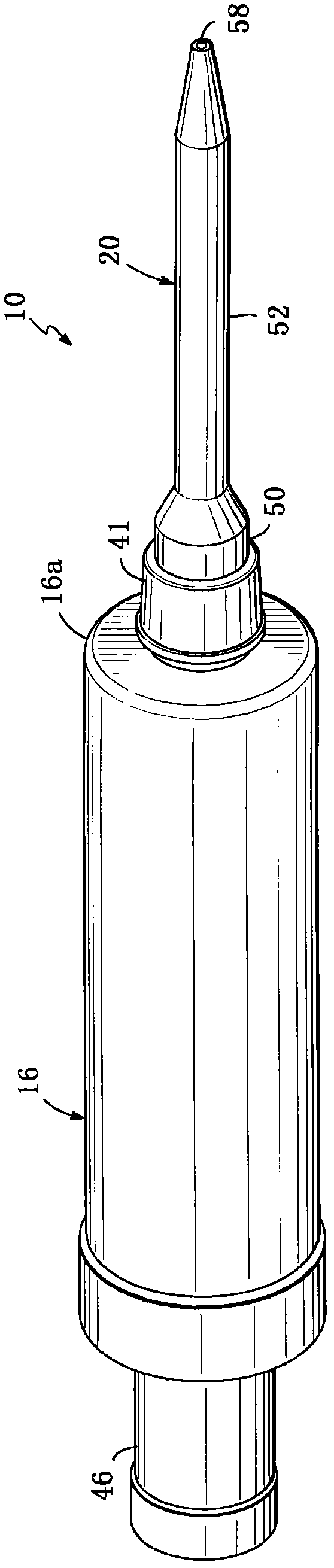 Multiple component dispensing cartridge, mixing nozzle and method for reducing contact between fluids