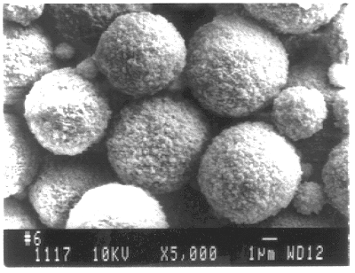 Micro-serrated color toner particles and method of making same