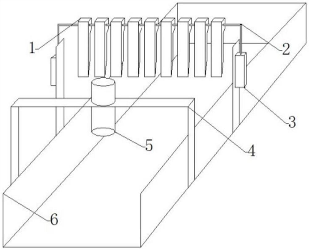 Device for arranging sliced tobacco strips