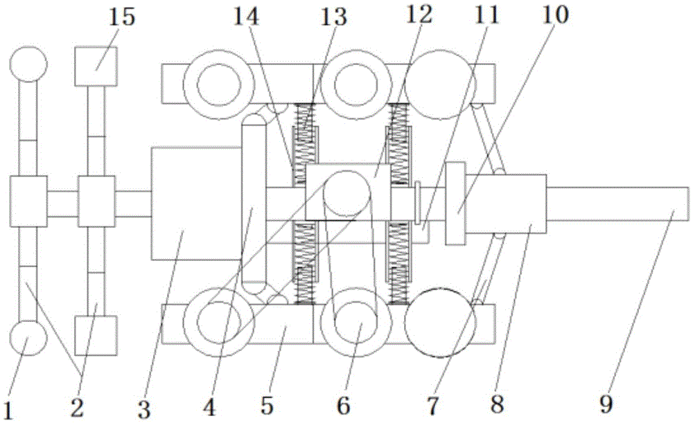 A portable steel pipe inner wall derusting vehicle