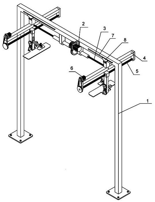 Static stacking robot and stacking method thereof