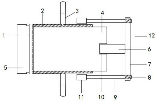 Preparation method for zirconium-copper thick-wall straight cylindrical part through cold power spinning