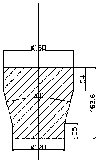 Precise extruding and forming method for long barrel-shaped component with base