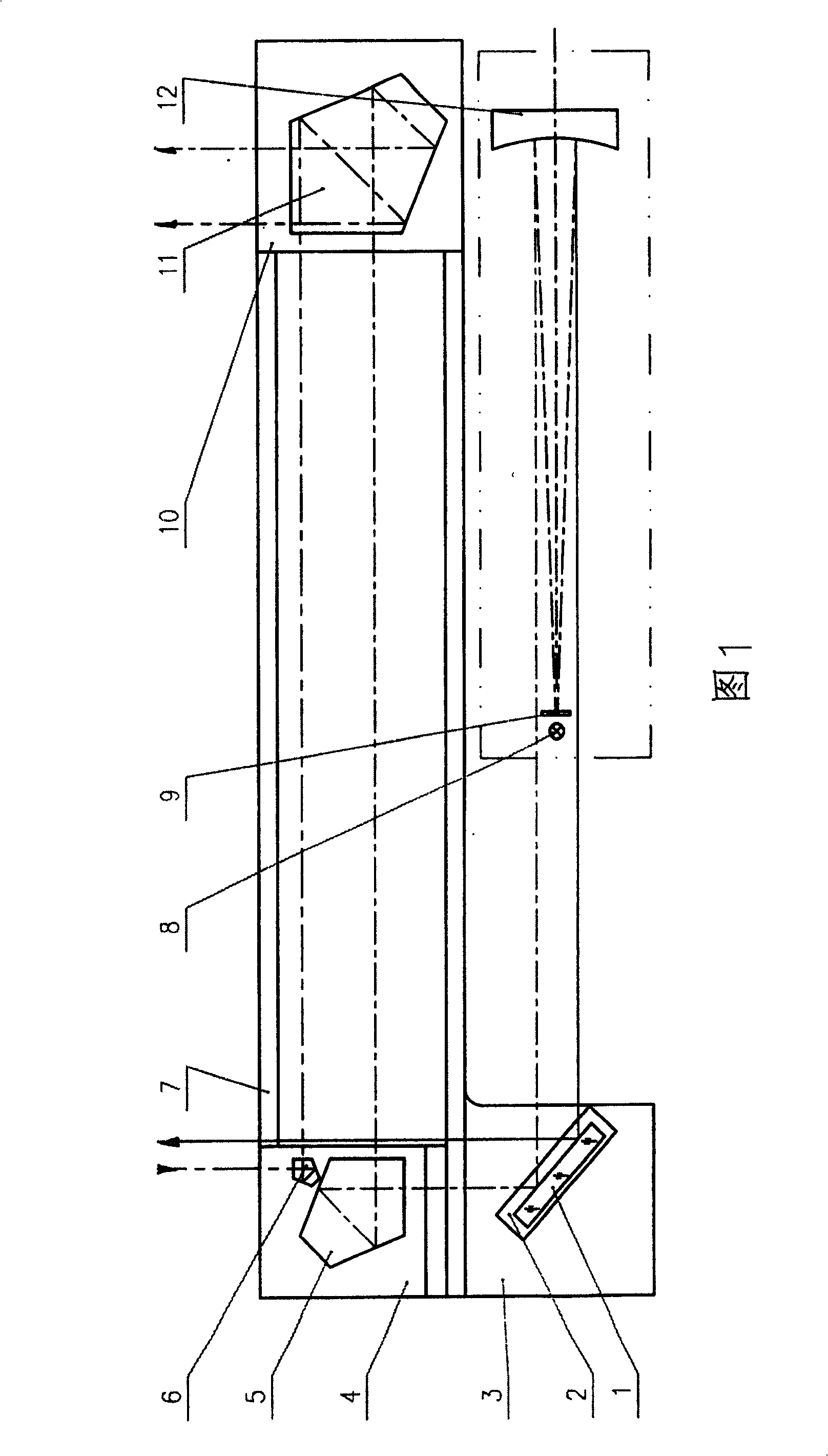 Device for detecting three-axle parallel of large photoelectric monitoring equipment using thermal target technology