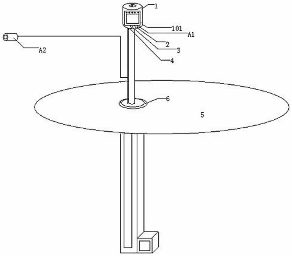 Touch screen installation device capable of being stored and used in cinema