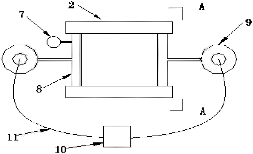 Simulation method and device for dry and wet circulation test of roadbed slope under triaxial stress state