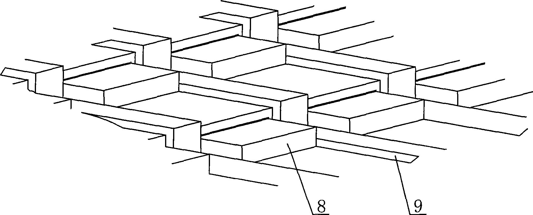 Oscillating type pushing mechanical grate