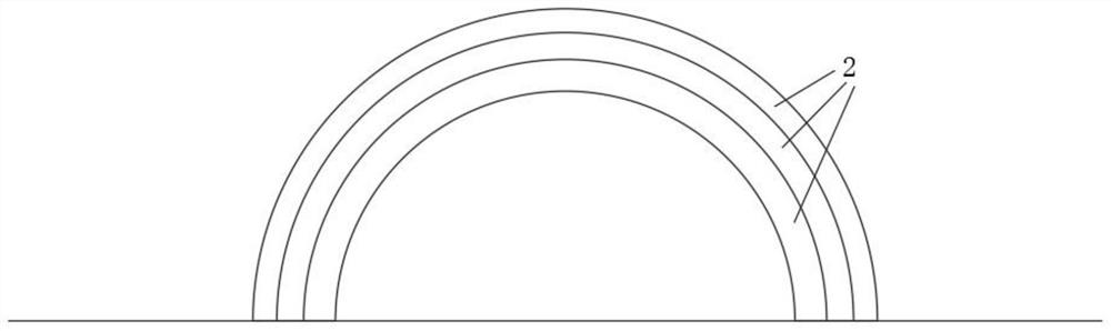 An equal-segment stepped tunnel buffer structure and its design optimization method