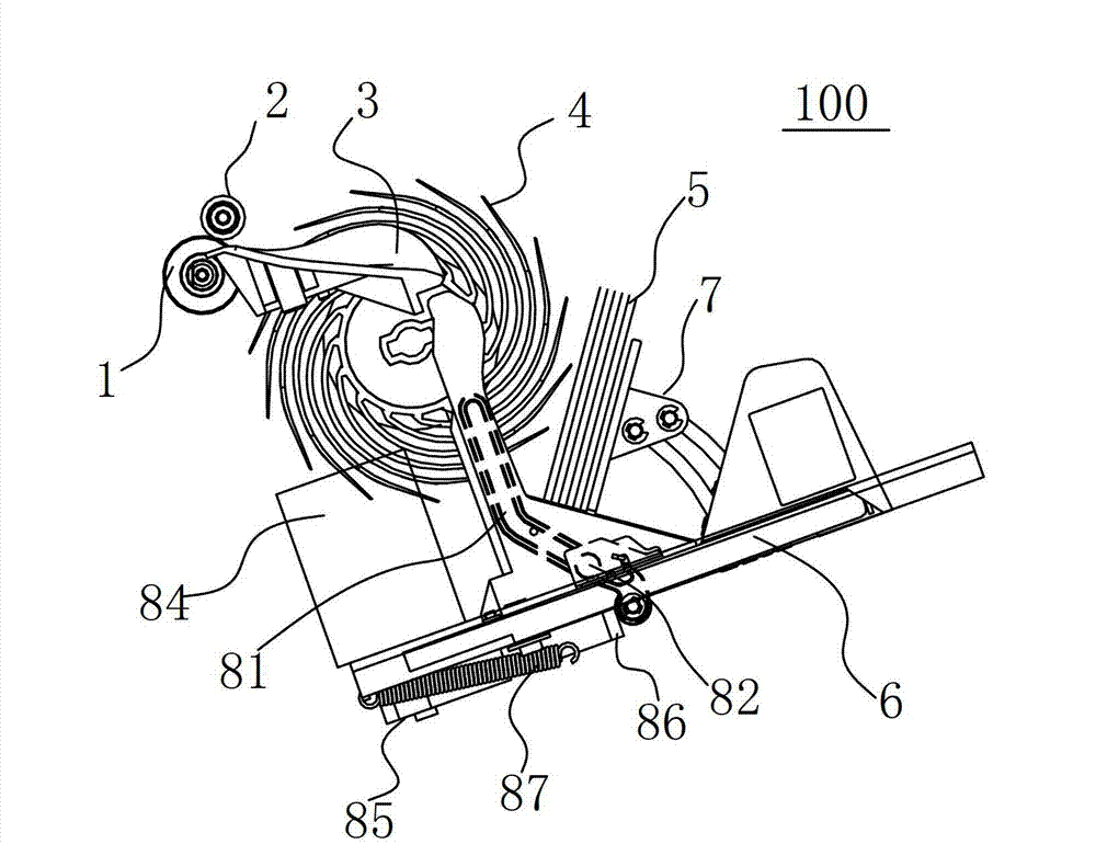 Bill stacking device