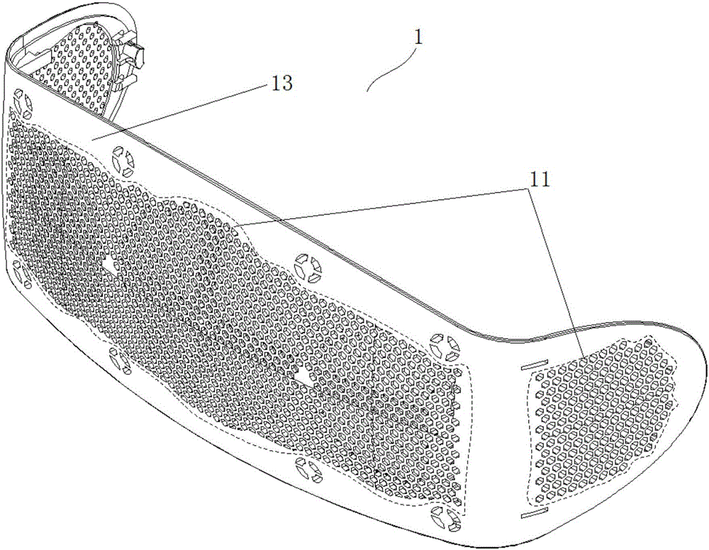 Sound box mesh enclosure manufacturing method, sound box mesh enclosure and sound box