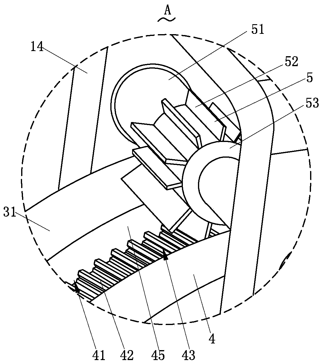 Universal caster for robot moving chassis