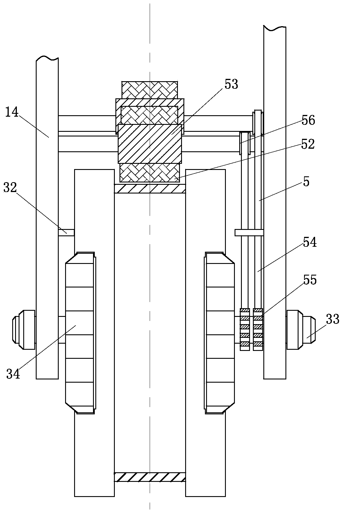 Universal caster for robot moving chassis