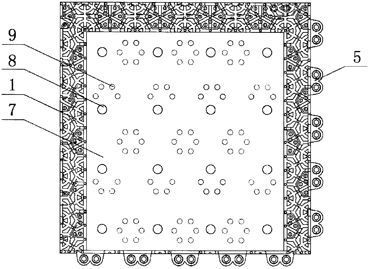 Carpet surface replacement type assembled ground mat