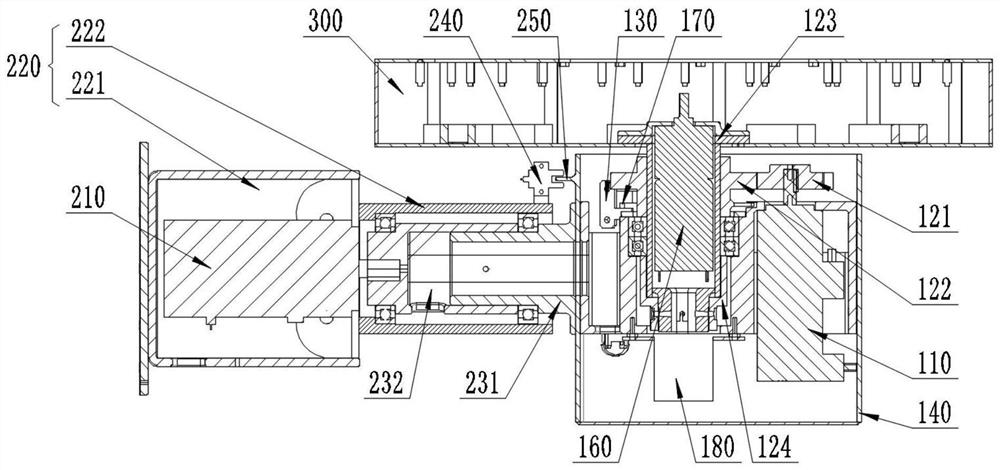 Flat-rotating flipping de-energizing mechanism, automatic liquid dispensing robot