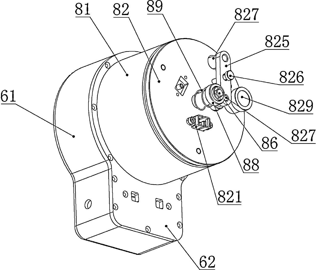 Optical fiber terminating device