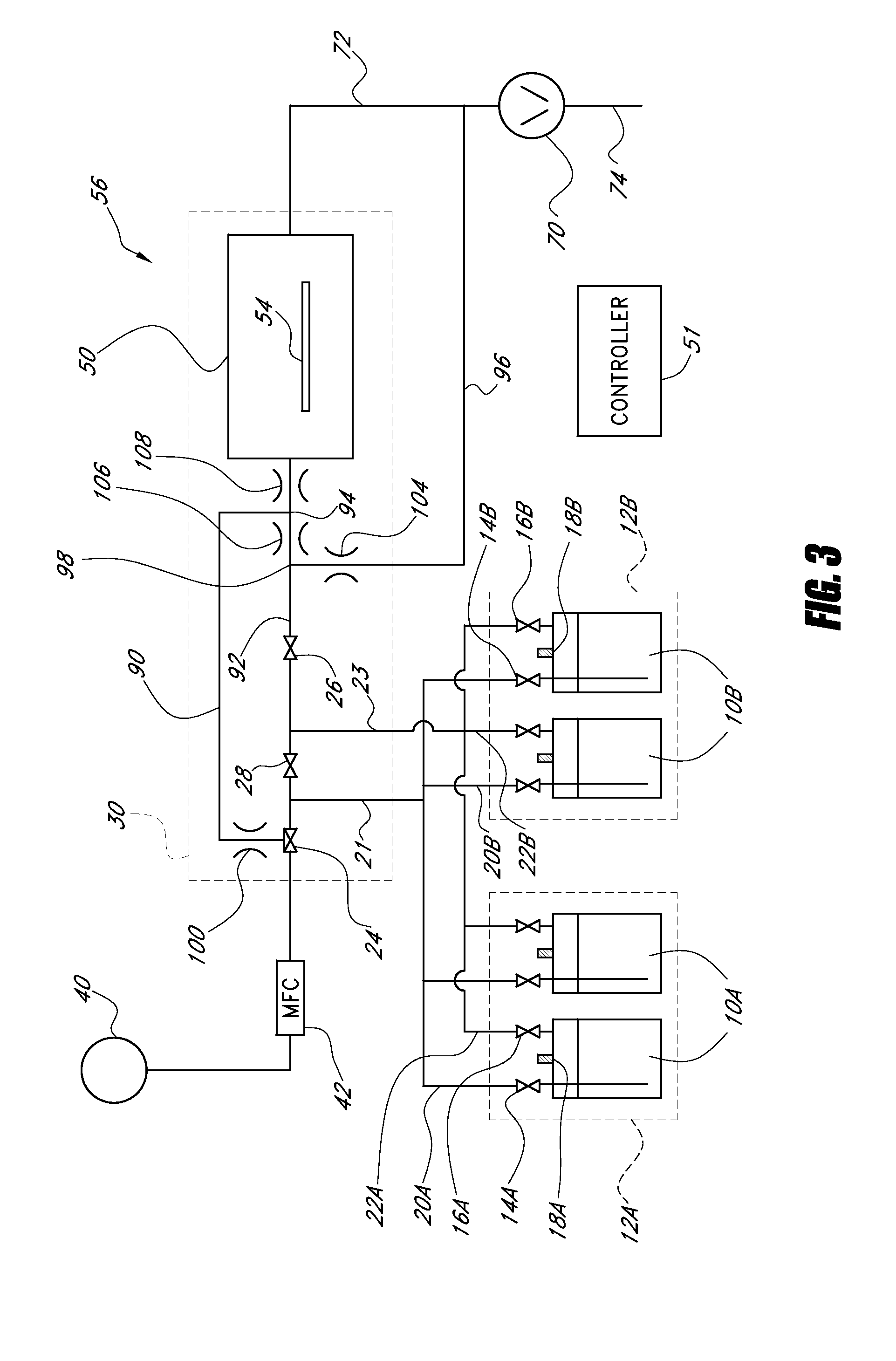 Multiple vapor sources for vapor deposition