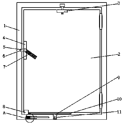 Movable steel fire-proof window