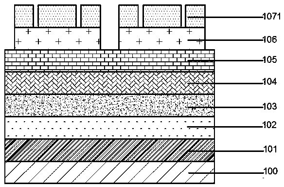 AlGaInP red light-emitting diode device structure with composite reflector