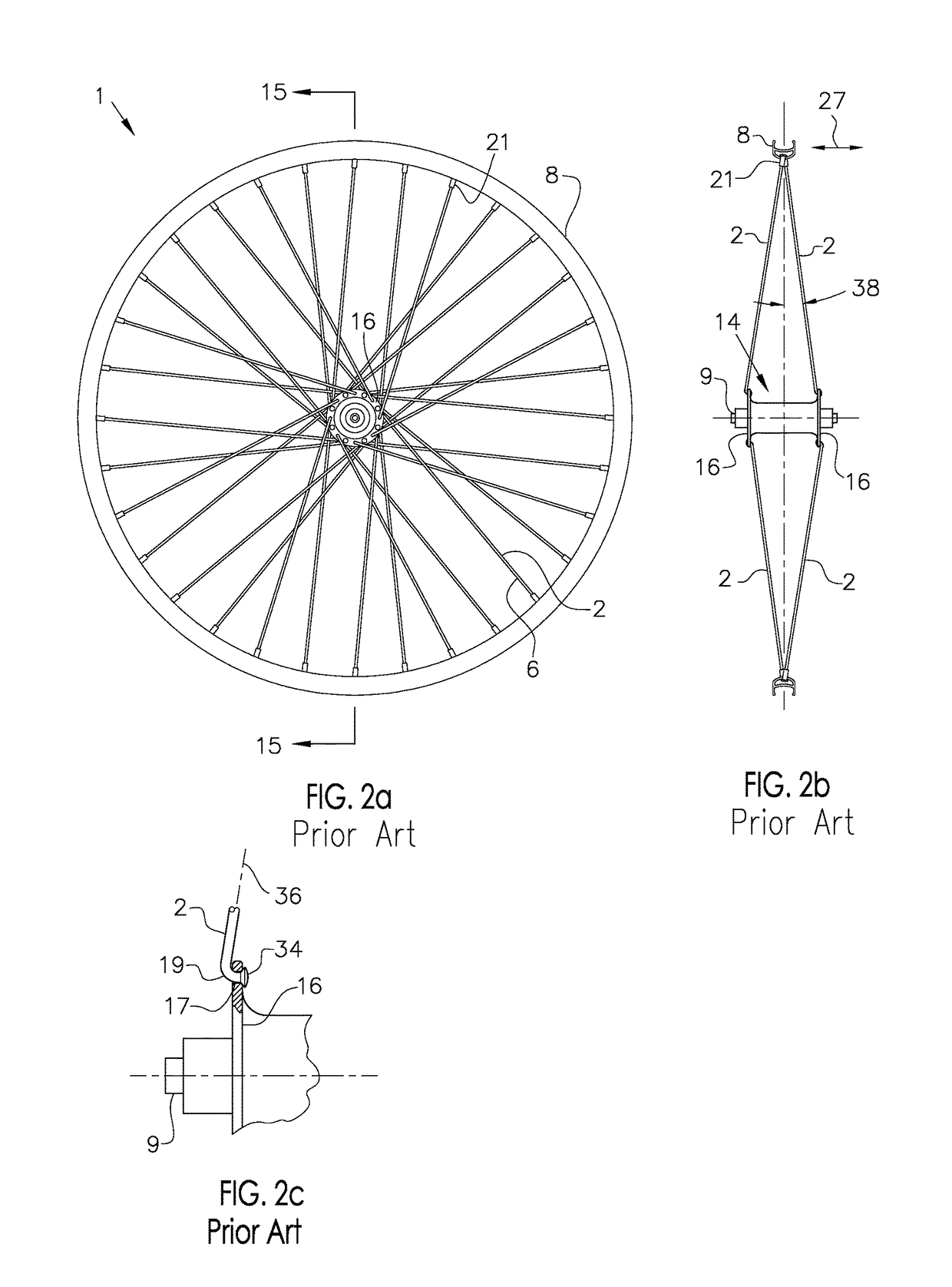 Vehicle wheel spoke connection