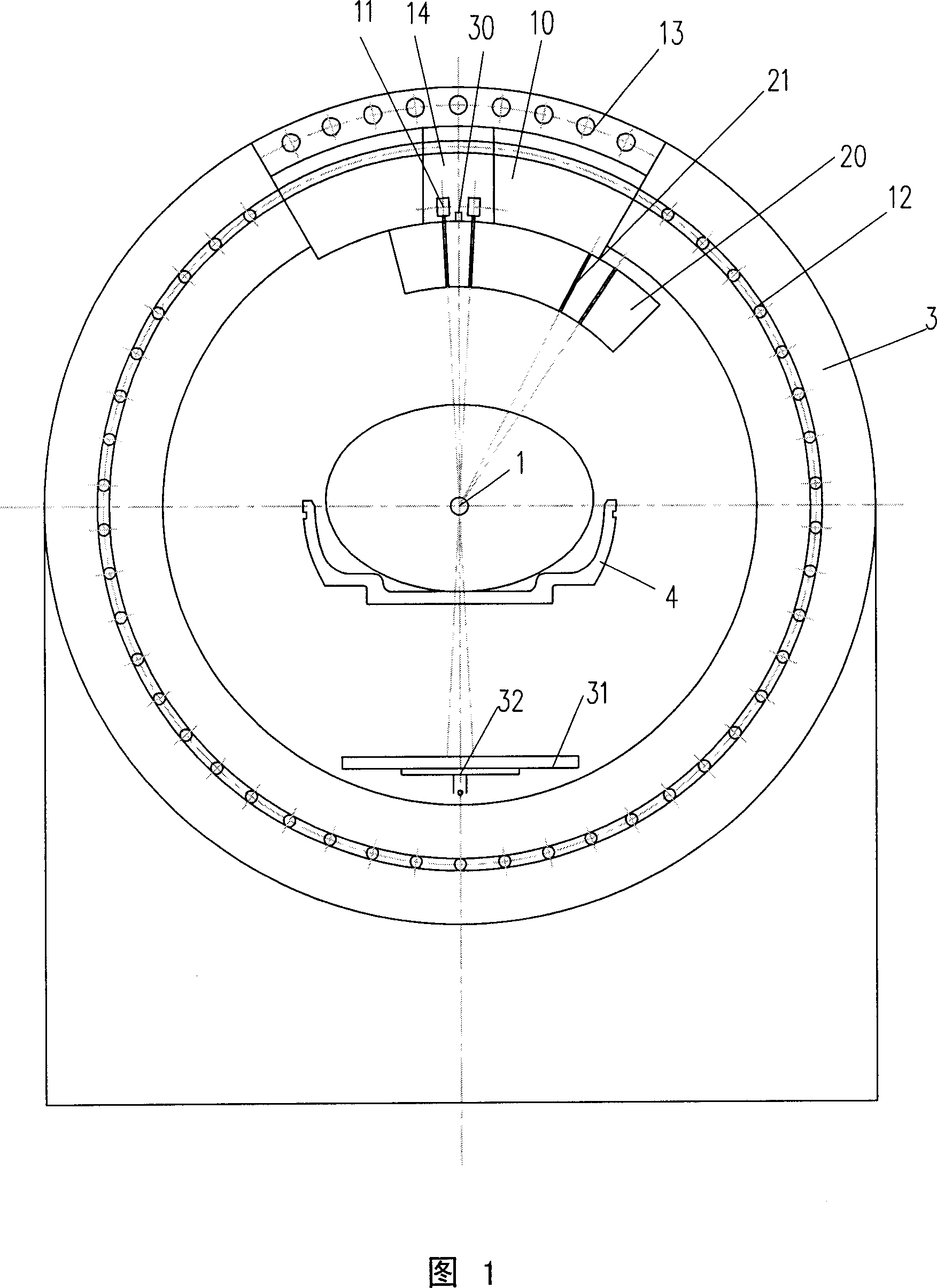 Radiation therapeutical irradiation device