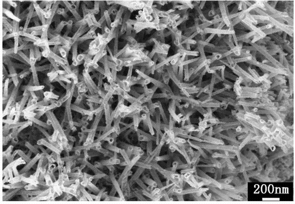 NiCo2O4 mesoporous nanotube material grown on carbon fiber cloth and preparation method thereof