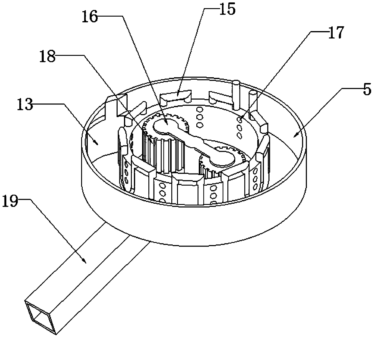 High-efficiency energy-saving particle production device and using method thereof