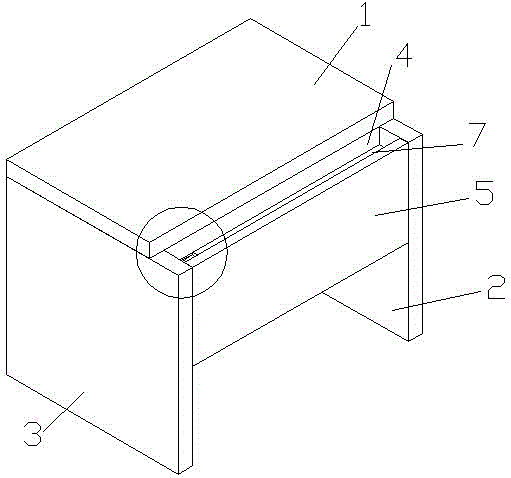 Computer table for motor home