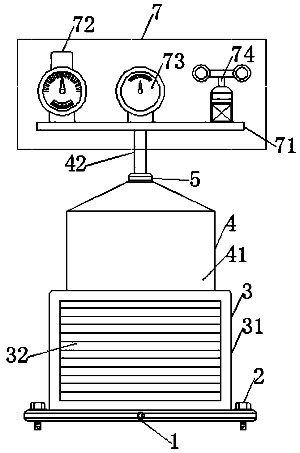 Marine meteorological monitoring device based on ship