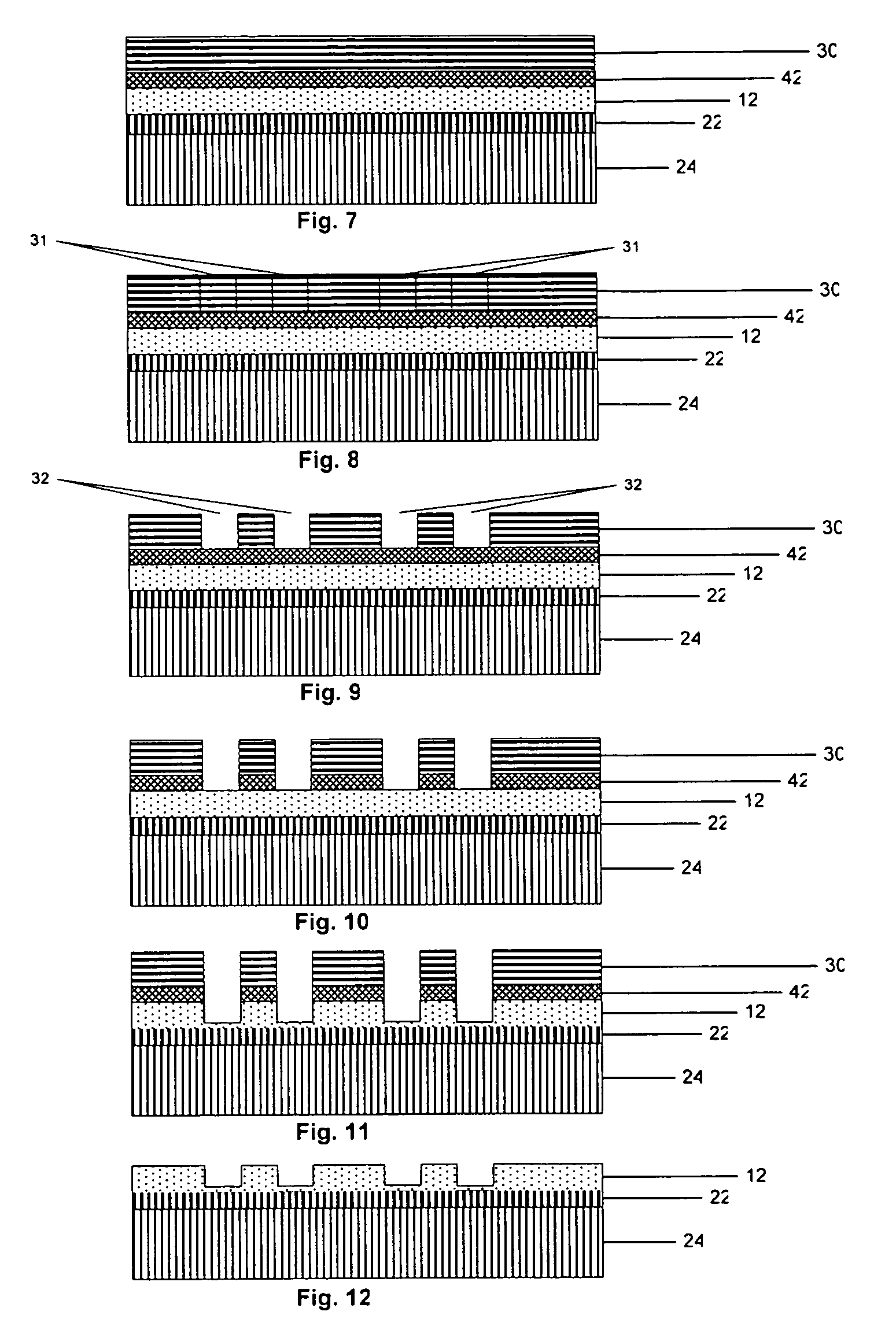 Compliant hard template for UV imprinting