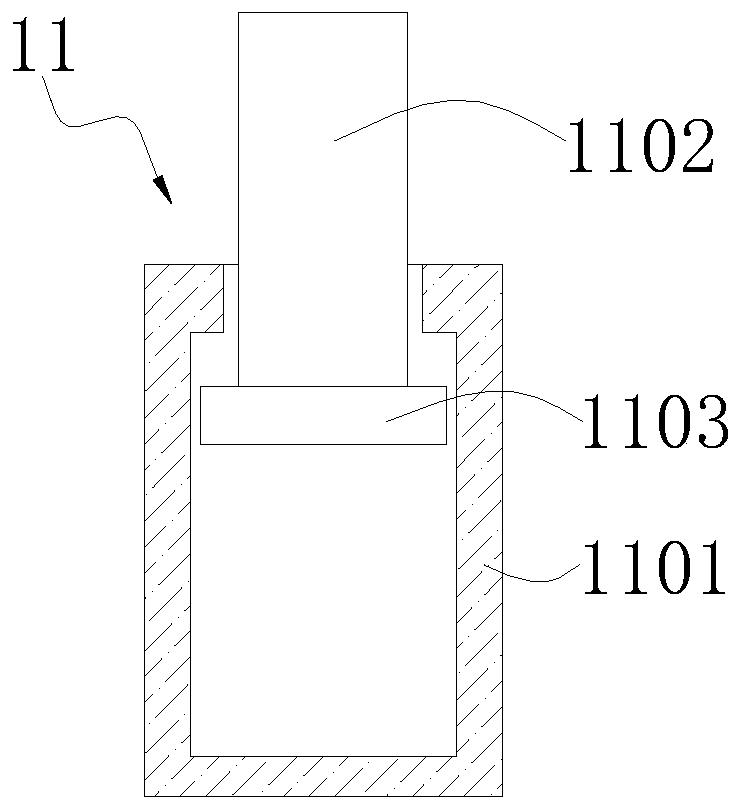 Shock absorption base of heat pump water heater unit and heat pump water heater