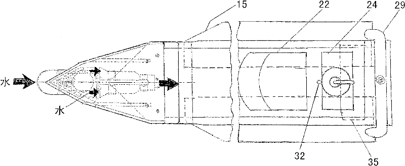 Energy-saving pneumatic/electric boat capable of making hydrogen and removing carbon dioxide bubbles