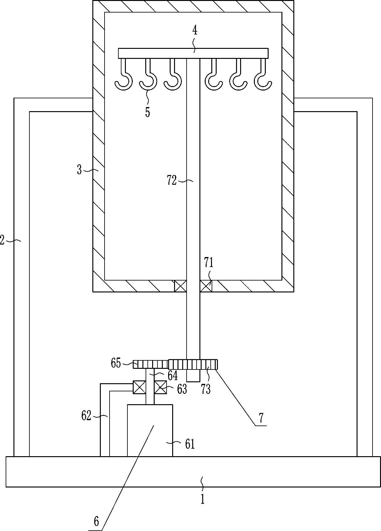 Quick clothes drying device used for tailoring