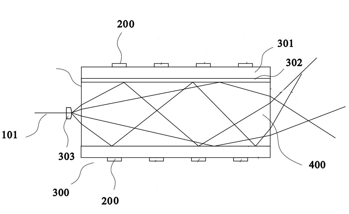 Speckle elimination device based on field emission deformation polymer