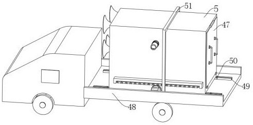 Self-adaptive damping type mechanical part road transportation device