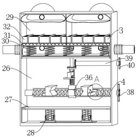 Self-adaptive damping type mechanical part road transportation device