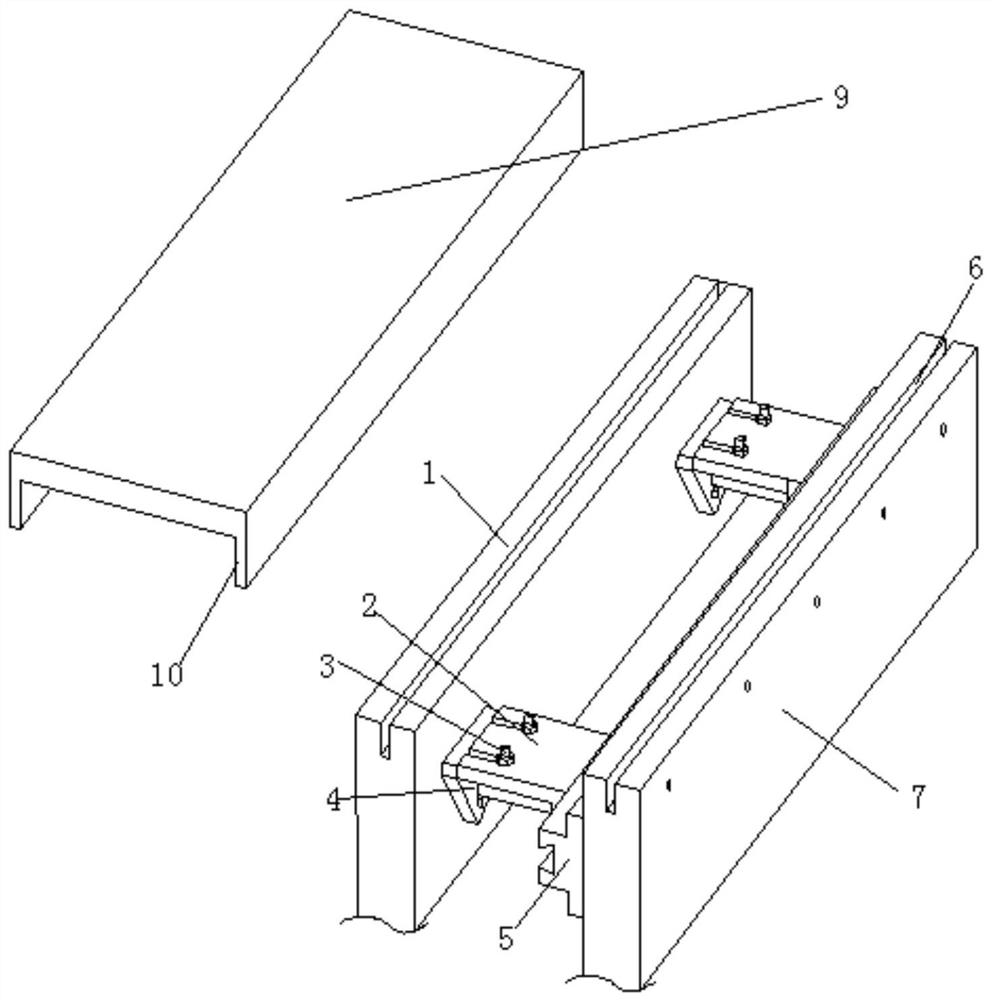 A quick connection installation structure for interior decoration panels