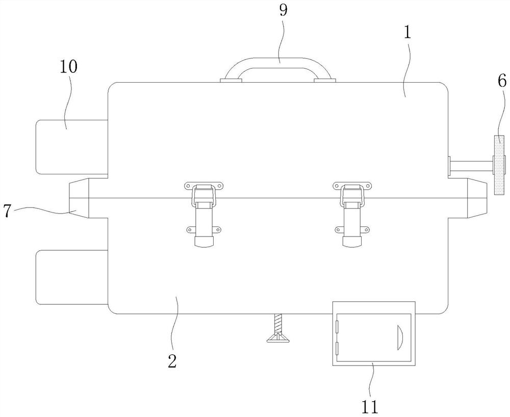 Power transmission line snow removing and deicing device for electric power overhaul