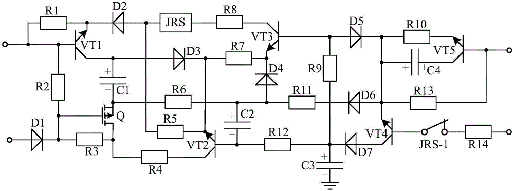 Dry type transformer-used intelligent protection system based on filter-type alarming circuit