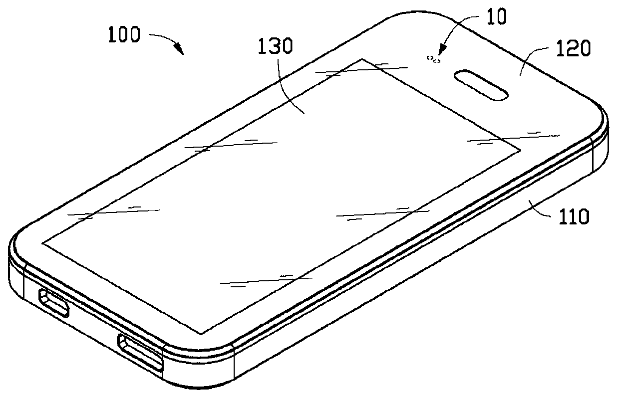 Sensor device and electronic device having the sensor device