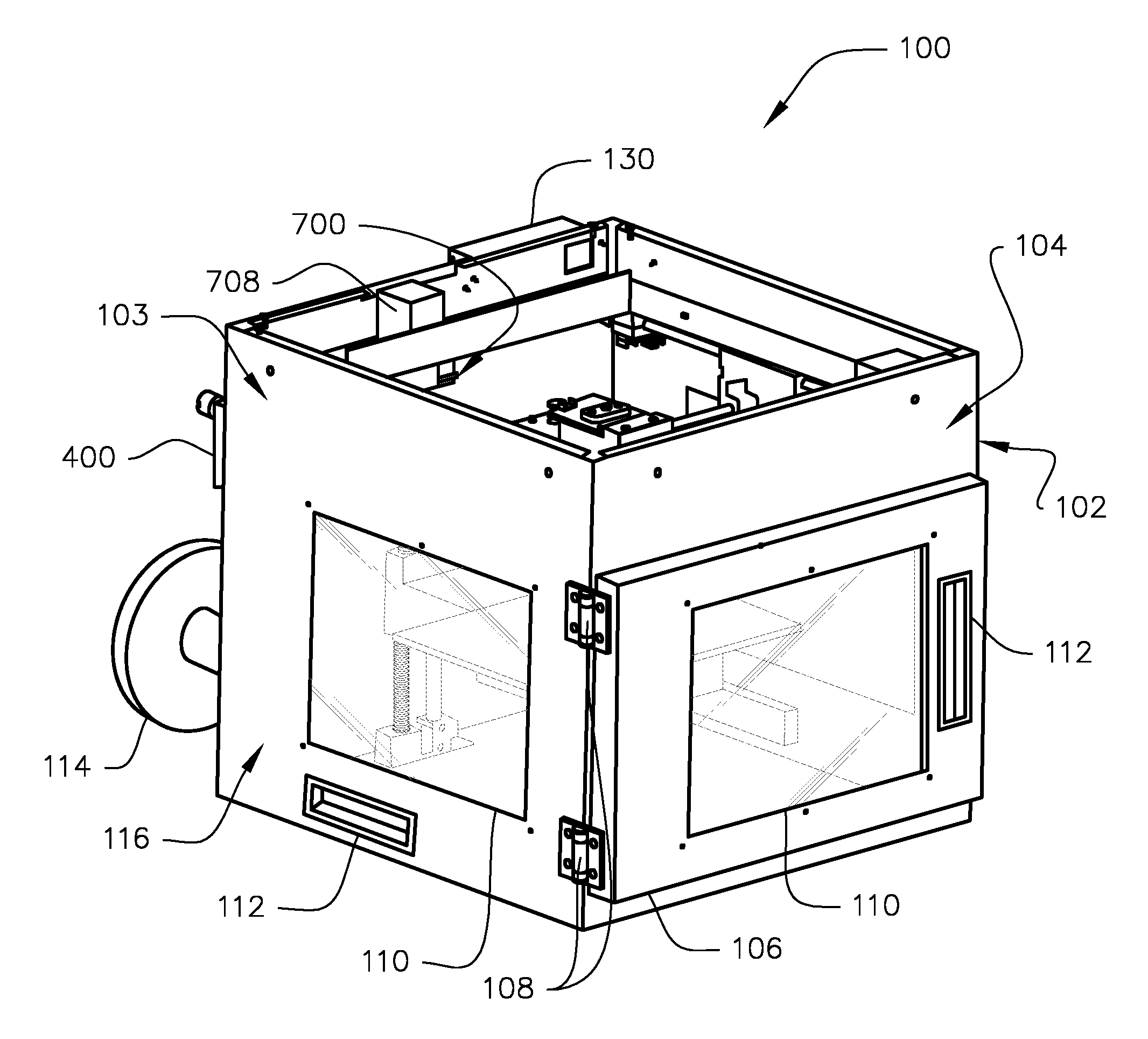 Printer for three dimensional printing