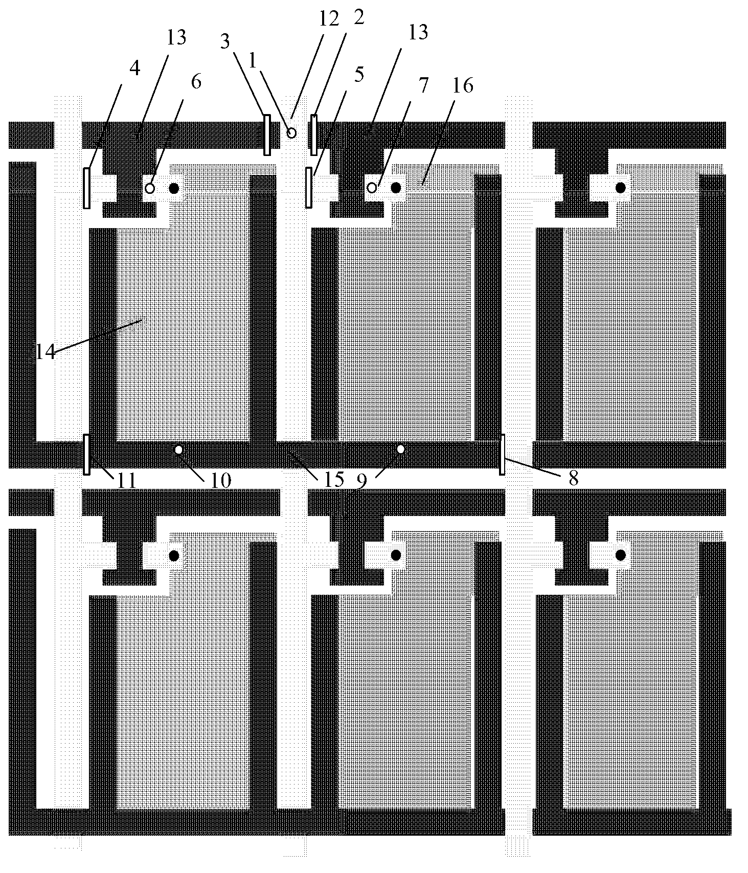 Array substrate cross curve repairing method, array substrate and liquid crystal display